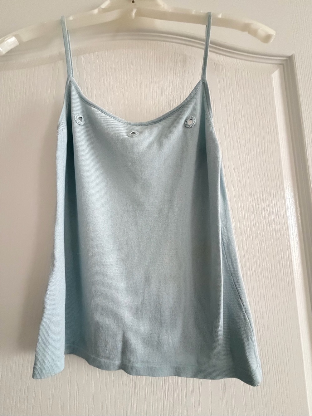 Mango Light Blue Button-Front Cardigan and Shell Set - Picture 3 of 4
